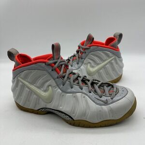 Nike Air 616750-003 Mens Size  12.5 Foamposite Pro Premium 'Pure Platinum' Shoes